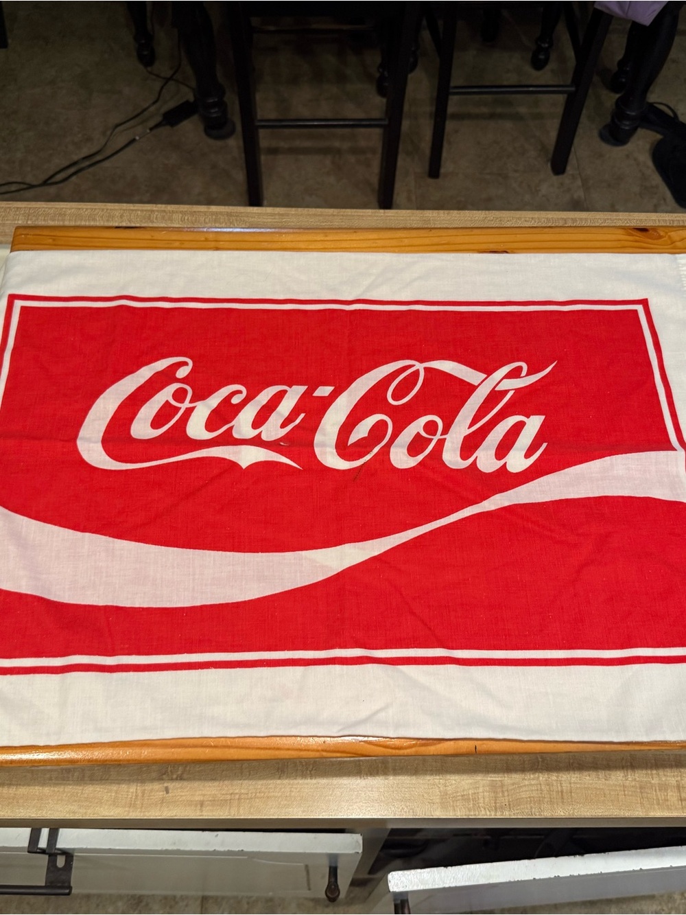 Vintage Coca-Cola Red and White Logo Standard Pillowcase